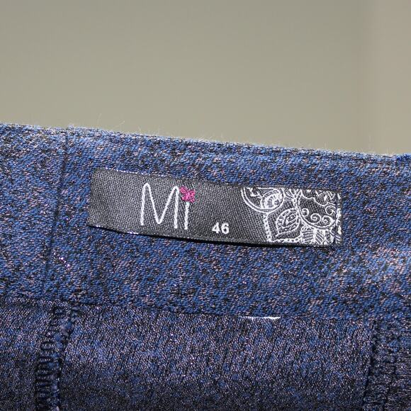 Sparkly Navy Slim Trouser Pants Size XL - Picture 6 of 6